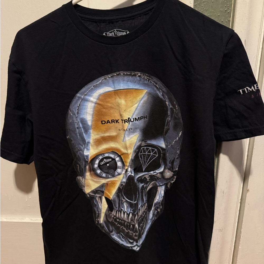 Dark Triumph Black and Gray Bowie Skull Tee
